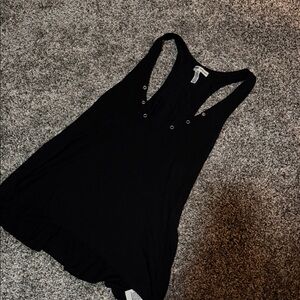 Victoria's Secret Black Tank Top with Eyelet Detail